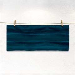 Teal Blue Ombre Hand Towel by SpinnyChairDesigns