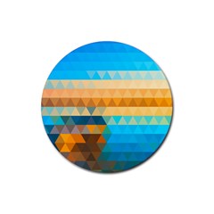 Mosaic  Rubber Coaster (round)  by Sobalvarro