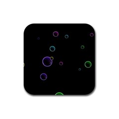 Bubble Show Rubber Square Coaster (4 Pack)  by Sabelacarlos