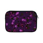 Purple Flowers Apple iPad Mini Zipper Cases Front