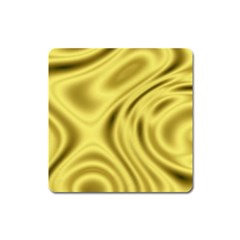 Golden Wave  Square Magnet by Sabelacarlos