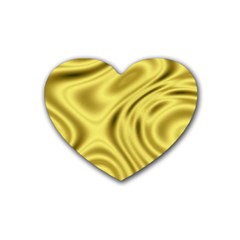 Golden Wave  Heart Coaster (4 Pack)  by Sabelacarlos