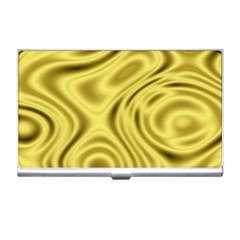 Golden Wave Business Card Holder by Sabelacarlos