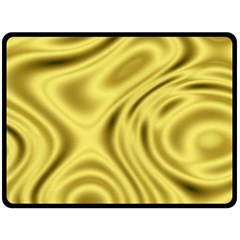 Golden Wave Fleece Blanket (large)  by Sabelacarlos