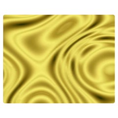 Golden Wave Double Sided Flano Blanket (medium)  by Sabelacarlos