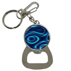 Blue Wavy Bottle Opener Key Chain by Sabelacarlos