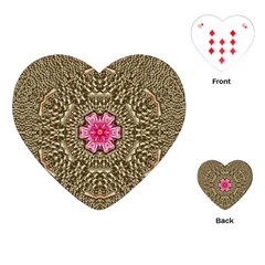 Earth Can Be A Beautiful Flower In The Universe Playing Cards Single Design (heart) by pepitasart