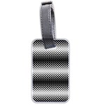 Geometrical blocks, rhombus black and white pattern Luggage Tag (two sides) Front