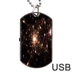 Glowing Sparks Dog Tag Usb Flash (one Side) by Sparkle