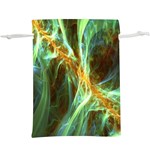 Abstract Illusion  Lightweight Drawstring Pouch (XL) Front