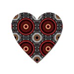 Tribal Aztec Mandala Art Heart Magnet Front