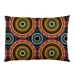 Aztec Multicolor Mandala Pillow Case by tmsartbazaar