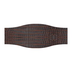 Chestnut Nile Crocodile Skin Stretchable Headband by LoolyElzayat