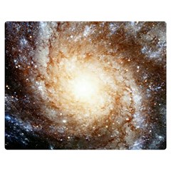 Galaxy Space Double Sided Flano Blanket (medium)  by Sabelacarlos