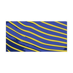 Yellow Blue Stripped Fish Yoga Headband by LoolyElzayat