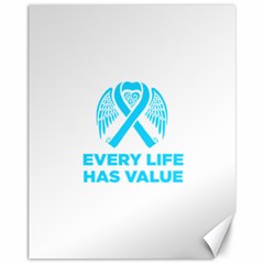 Child Abuse Prevention Support  Canvas 11  X 14  by artjunkie