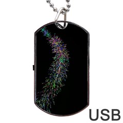 Galaxy Space Dog Tag Usb Flash (one Side) by Sabelacarlos