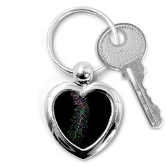 Galaxy Space Key Chain (heart) by Sabelacarlos