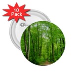 In the forest the fullness of spring, green, 2.25  Buttons (10 pack)  Front