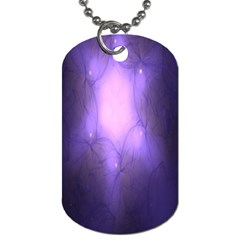 Violet Spark Dog Tag (one Side) by Sparkle