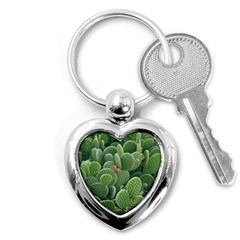 Green Cactus Key Chain (heart) by Sparkle