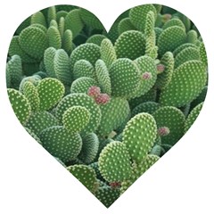 Green Cactus Wooden Puzzle Heart by Sparkle