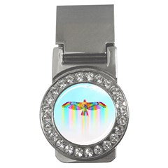 Rainbow Bird Money Clips (cz)  by Sparkle