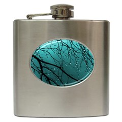 Raindrops Hip Flask (6 Oz) by Sparkle