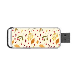 Pretty Leaves Pattern Portable Usb Flash (one Side) by designsbymallika