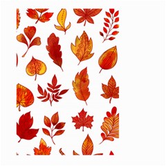 Autumn Pattern Large Garden Flag (two Sides) by designsbymallika