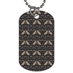 Moth Pattern Dog Tag (one Side) by GretaBerlin