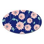 Floral Oval Magnet Front