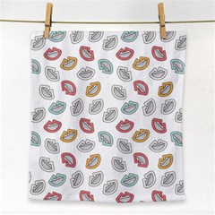 Happy Doodle Laugh Face Towel by tmsartbazaar