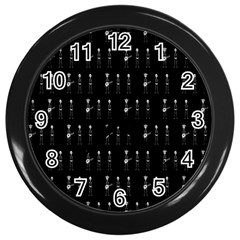 Halloween Wall Clock (black) by Sparkle