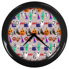 Halloween Wall Clock (black) by Sparkle