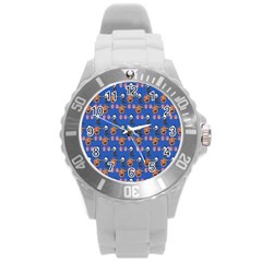 Halloween Round Plastic Sport Watch (l) by Sparkle