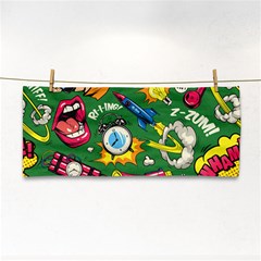 Cartoon Pattern Hand Towel by designsbymallika