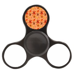 Orange Brown Leaves Finger Spinner by designsbymallika