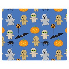 Halloween Double Sided Flano Blanket (medium)  by Sobalvarro