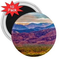 Arid Andean Landscape, La Rioja, Argentina010 3  Magnets (10 Pack)  by dflcprintsclothing