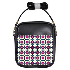 Geometric Girls Sling Bag by SychEva