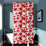 Red Flowers Shower Curtain 36  x 72  (Stall)  Curtain(36 X72 ) - 33.26 x66.24  Curtain(36 X72 )