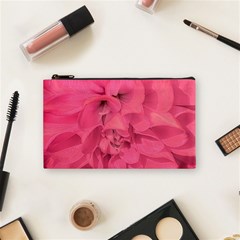 Beauty Pink Rose Detail Photo Cosmetic Bag (small) by dflcprintsclothing