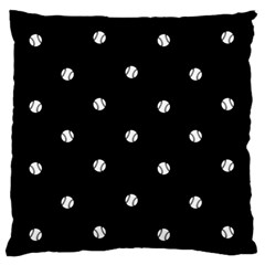 Black And White Baseball Motif Pattern Standard Flano Cushion Case (one Side) by dflcprintsclothing