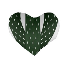 Cactus Standard 16  Premium Heart Shape Cushions by CuteKingdom