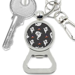 Halloween Ghost Trick Or Treat Seamless Repeat Pattern Bottle Opener Key Chain by KentuckyClothing