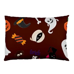 Halloween Seamless Repeat Pattern Pillow Case (two Sides) by KentuckyClothing