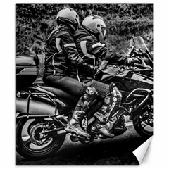 Motorcycle Riders At Highway Canvas 8  X 10  by dflcprintsclothing