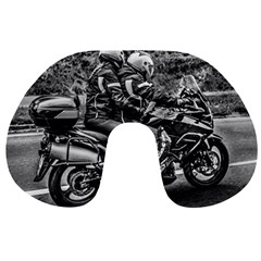 Motorcycle Riders At Highway Travel Neck Pillow by dflcprintsclothing