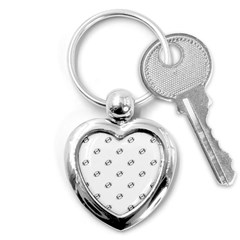 American Football Ball Motif Print Pattern Key Chain (heart) by dflcprintsclothing